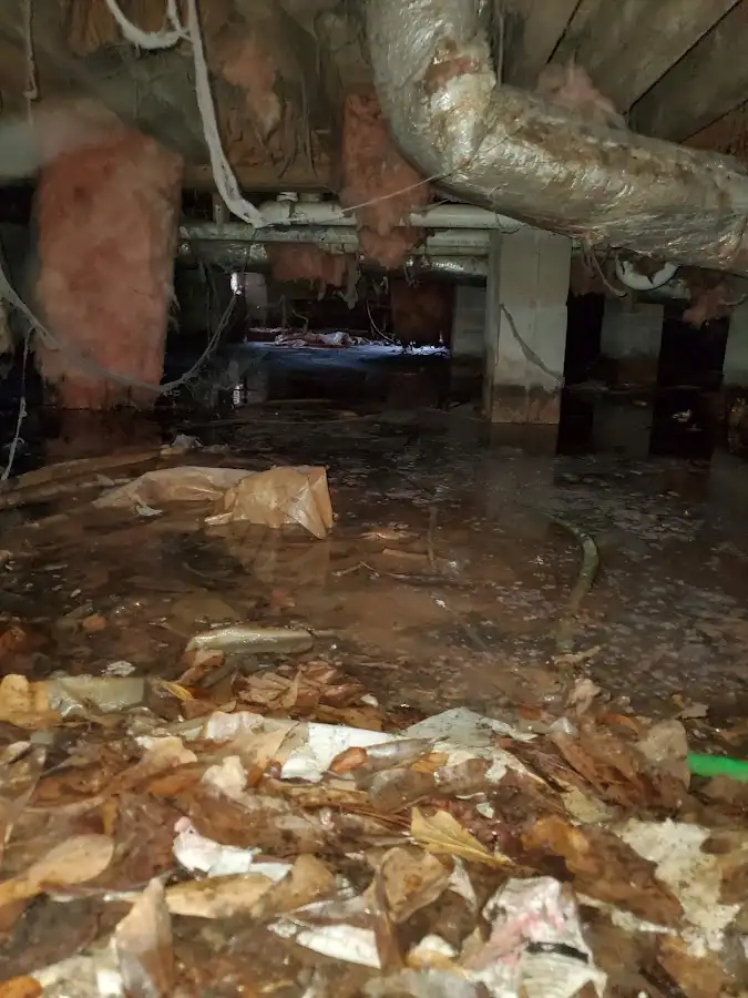 Crawl space flood assessment for Commercial Water Damage Restoration in Canonsburg