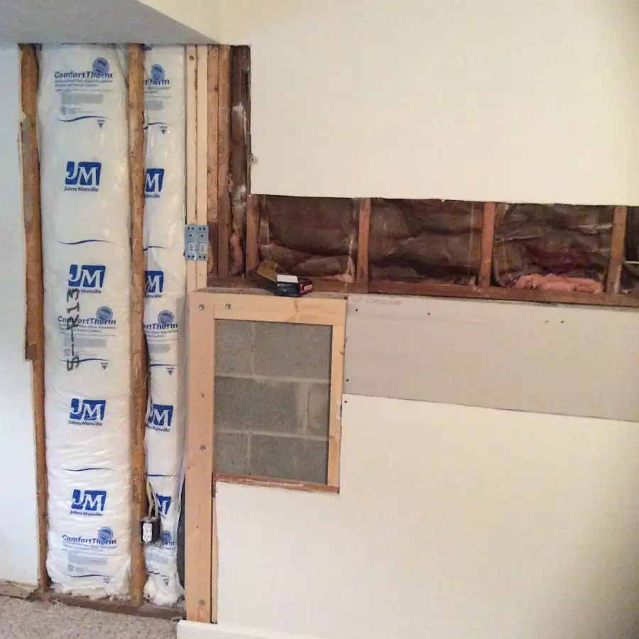 Wall insulation replacement during Contents Cleaning & Restoration in Canonsburg